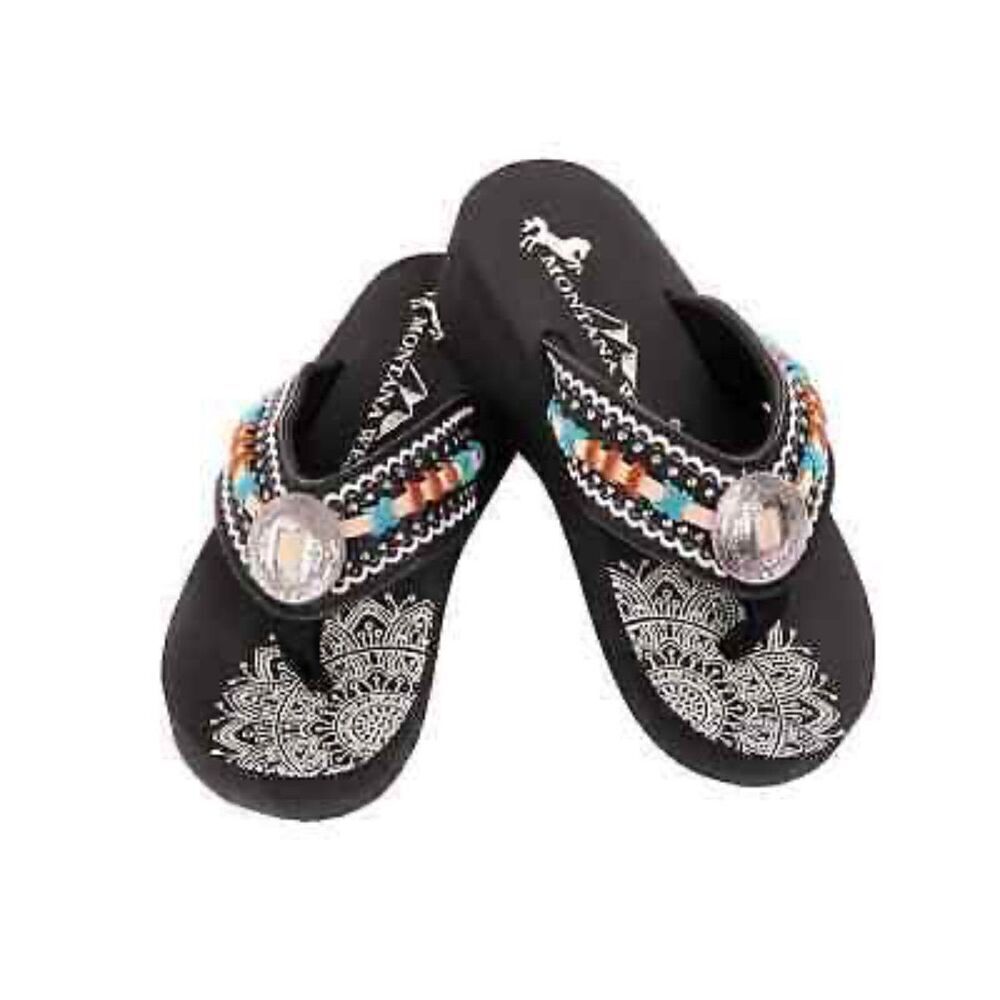 Montell West flip-flops